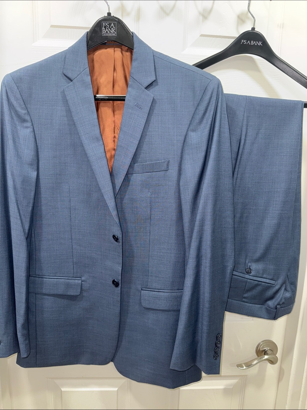Jos. A. Bank Slate Blue Men's Two-Piece Suit